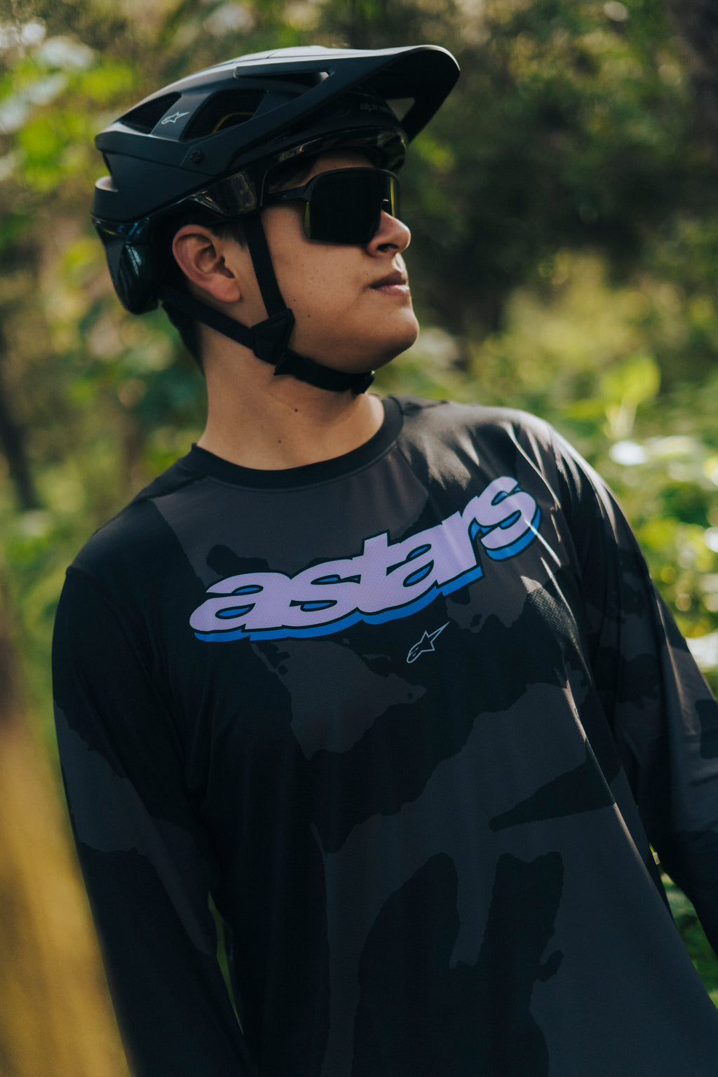 Jersey alpinestars A-Dura Hollow Camo Negro - Manga Larga