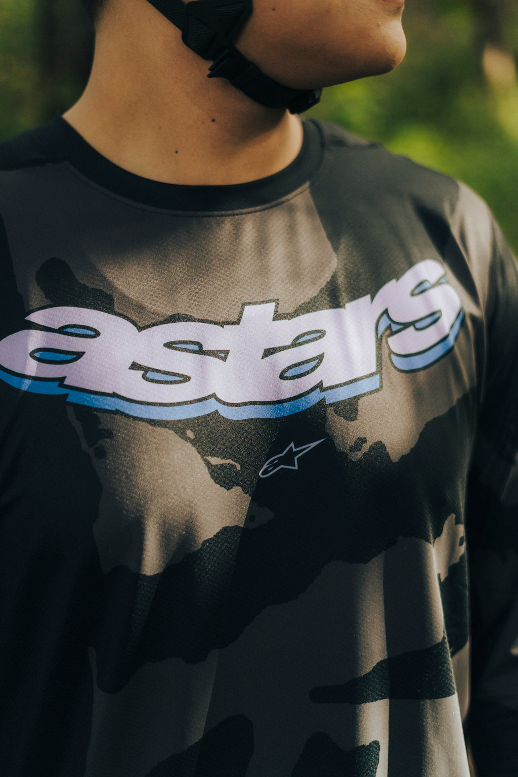 Jersey alpinestars A-Dura Hollow Camo Negro - Manga Larga