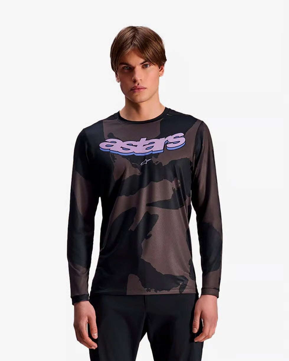 Jersey alpinestars A-Dura Hollow Camo Negro - Manga Larga